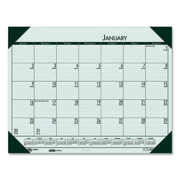 House of Doolittle™ Ecotones Recycled Monthly Desk Pad Calendar, 22 X 17, Green-tint-woodland Green Sheets-corners, 12-month (jan To Dec): 2022 freeshipping - TVN Wholesale